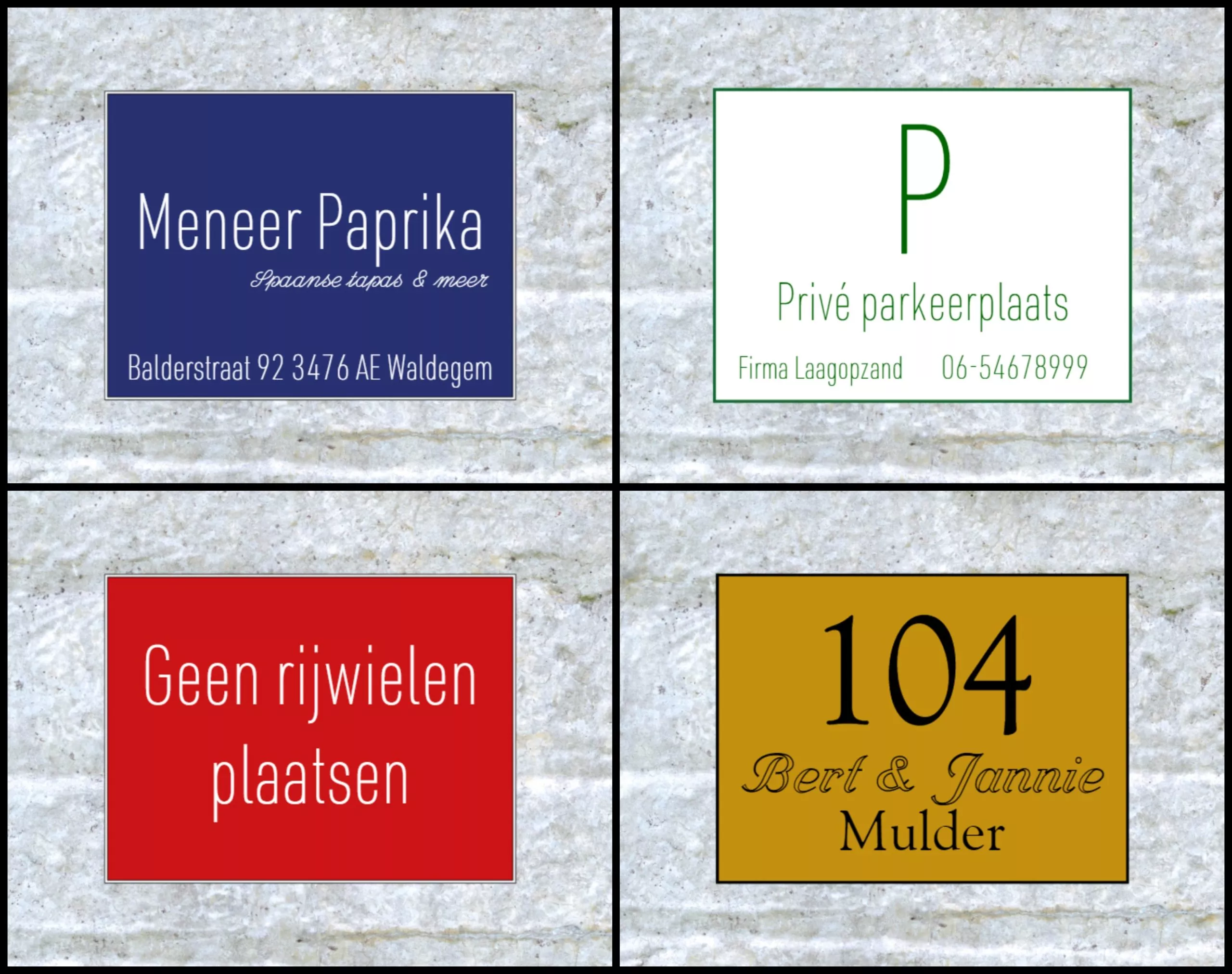 Kunststof Maatwerk Ontwerpstudio Rechthoekig – Verschillende maten