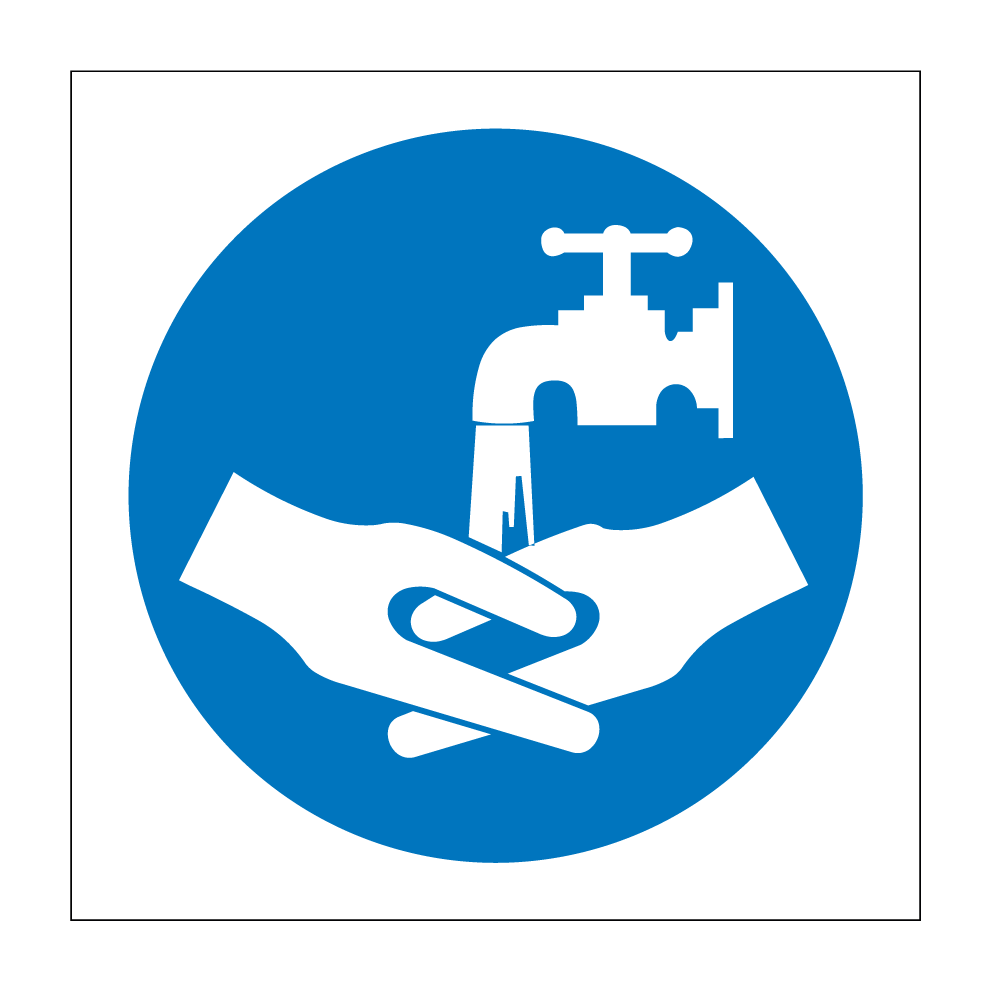 Handen wassen verplicht (DGE115)