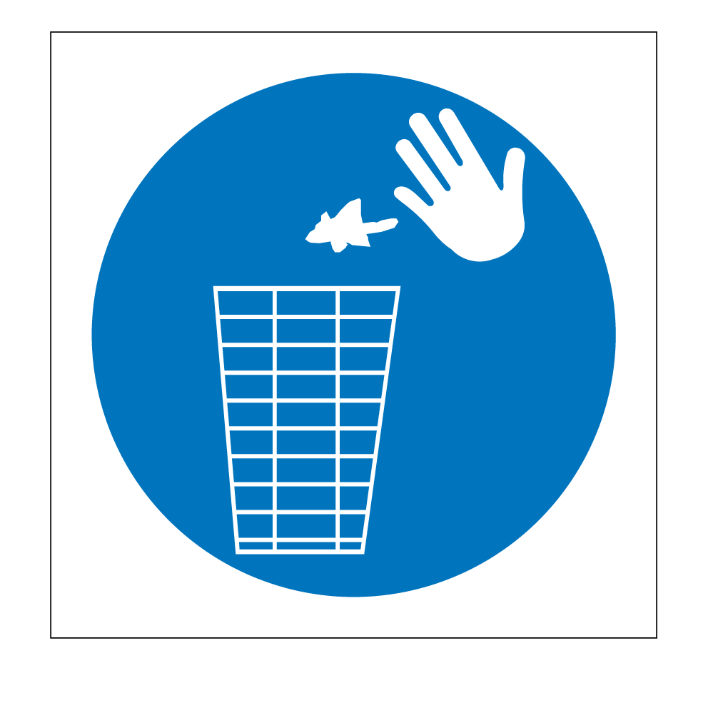 Afval in afvalbak (DGE130)