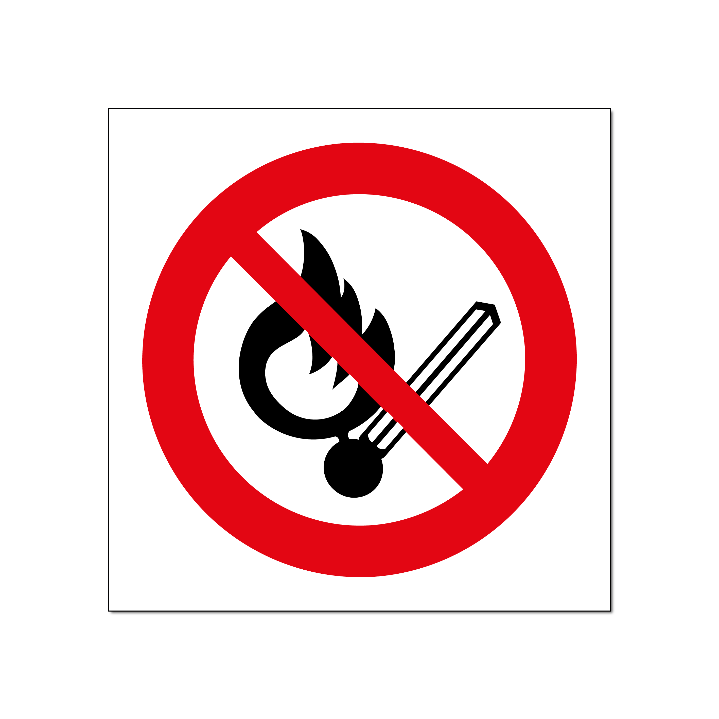 Vuur, open vlam en roken verboden(DRO102)