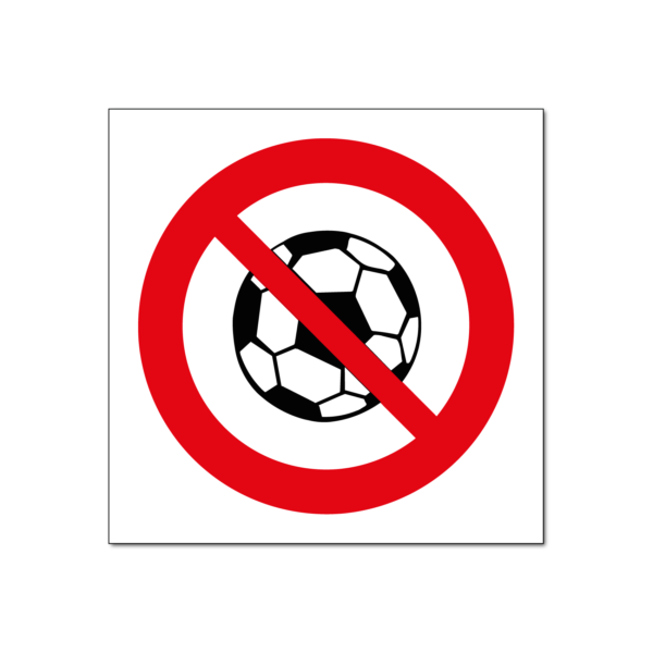 Verboden te voetballen