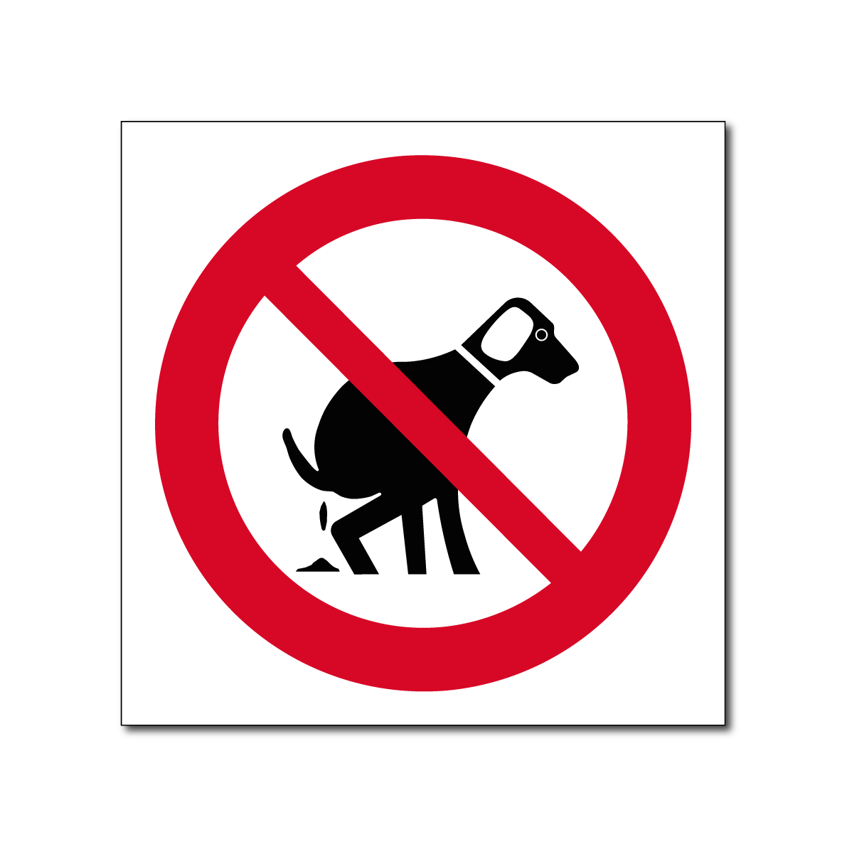 Verboden te poepen voor honden (DRO143)