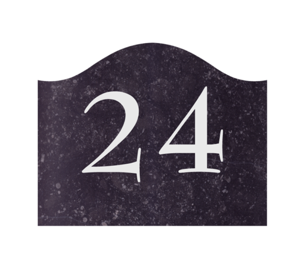 Nummerbord Belgische natuursteen