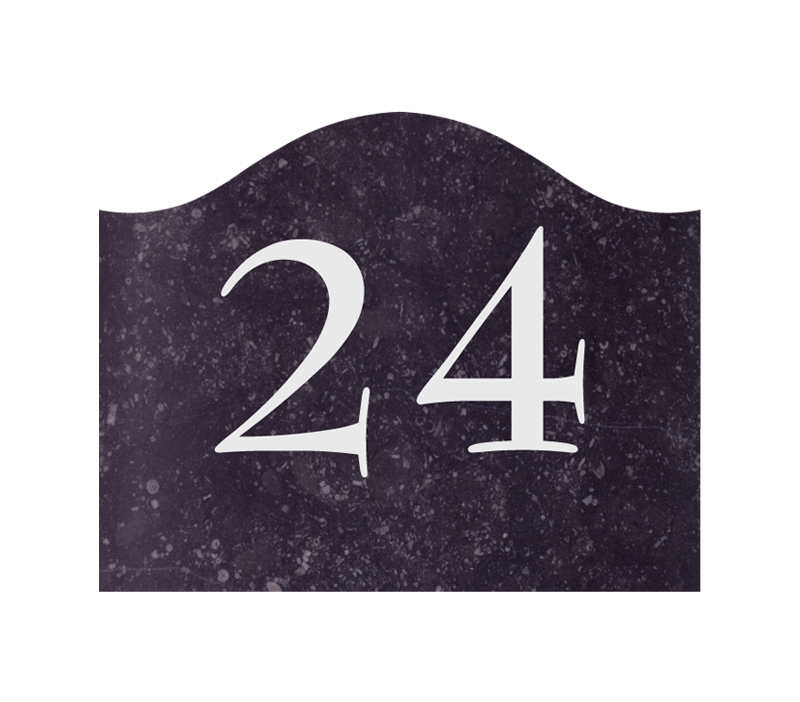 Nummerbord Belgische natuursteen (576A)