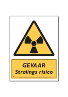 Waarschuwing GEVAAR Stralings risico (DWA09)