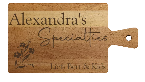 Borrelplank met tekst of logo (BO01)